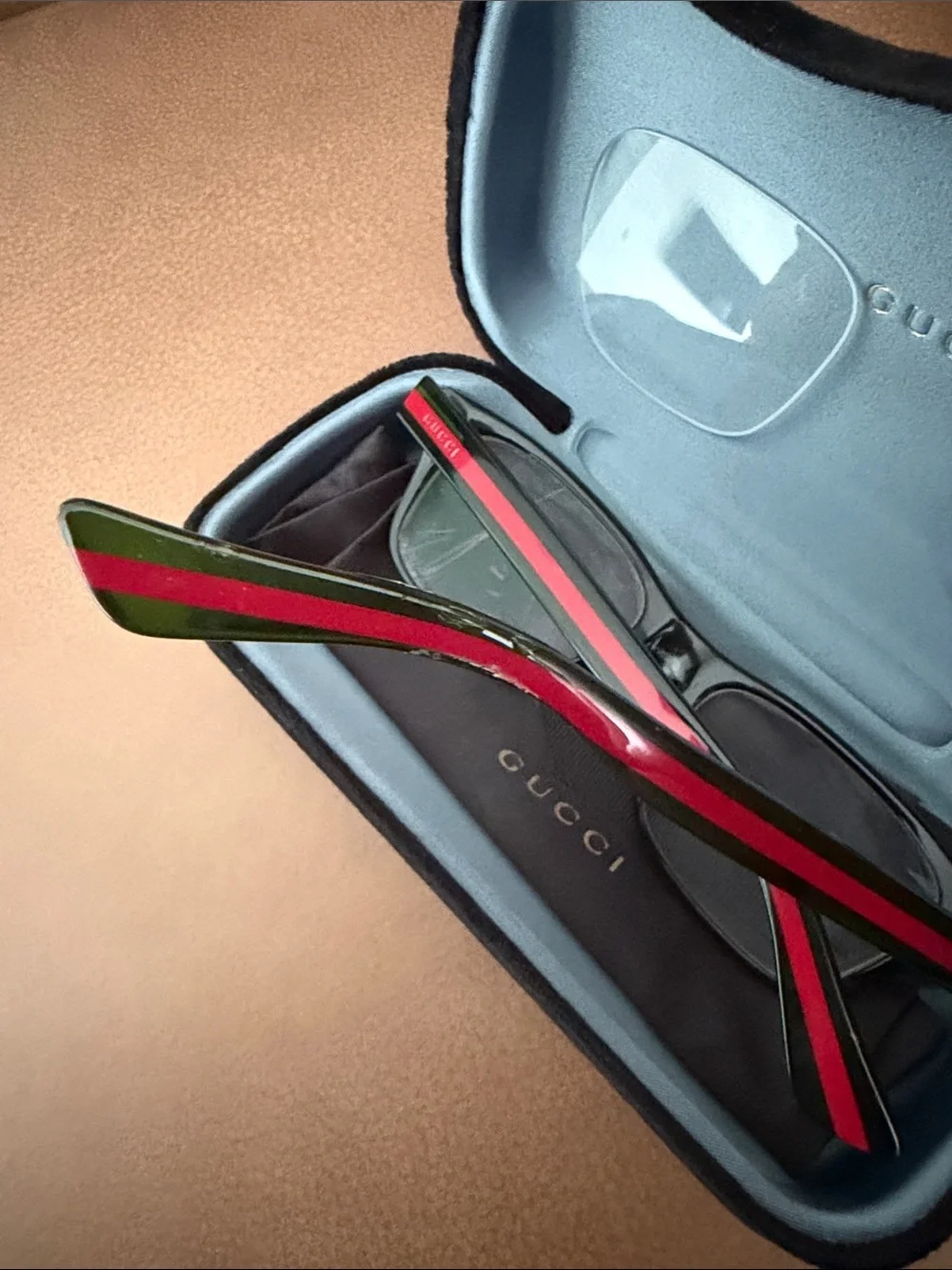 Authentic Gucci GG2251 Prescription Eyeglasses – Black/Green/Red – Original Case